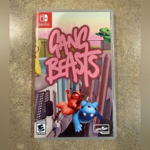 *NO GAME* Gang Beasts Switch Case & Artwork Cover Only Nintendo Switch - Good